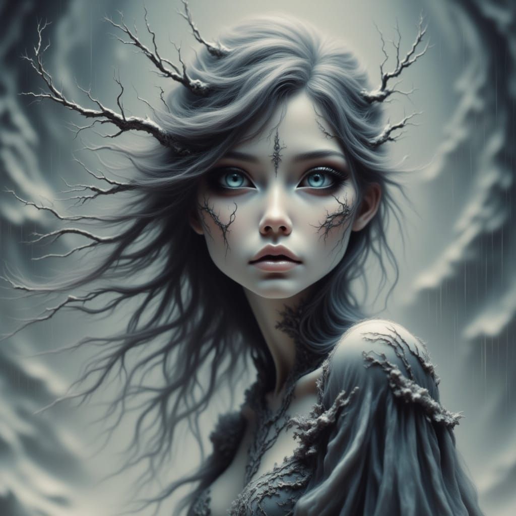 Winter Storm Elemental Fae Witch