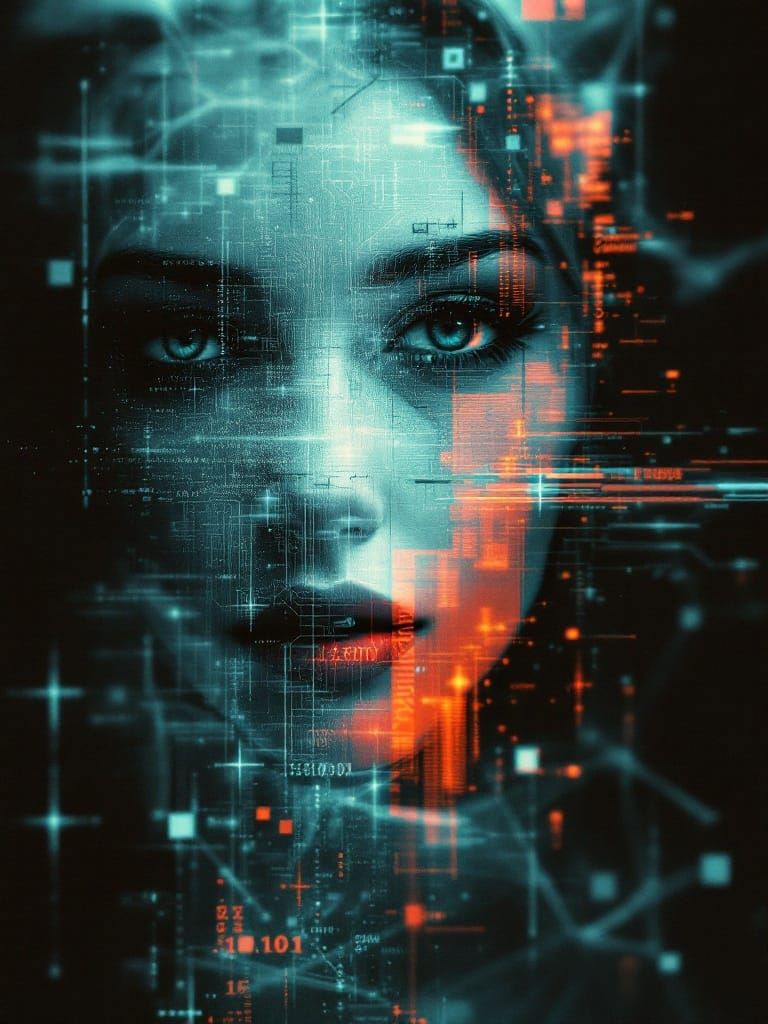 Glitch Fractal: Digital Artifacts Reveal Reality's Code