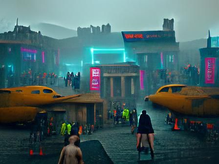 Cyberpunk Edinburgh: Neon Lights and Flying Cars