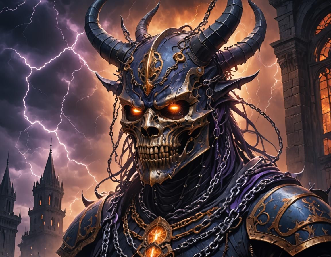 Monstrous Dark Fantasy Creature with Butterfly Wings