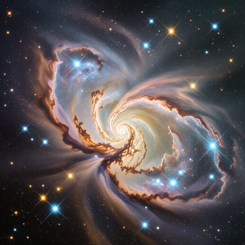 Stellar Cluster in Deep Space