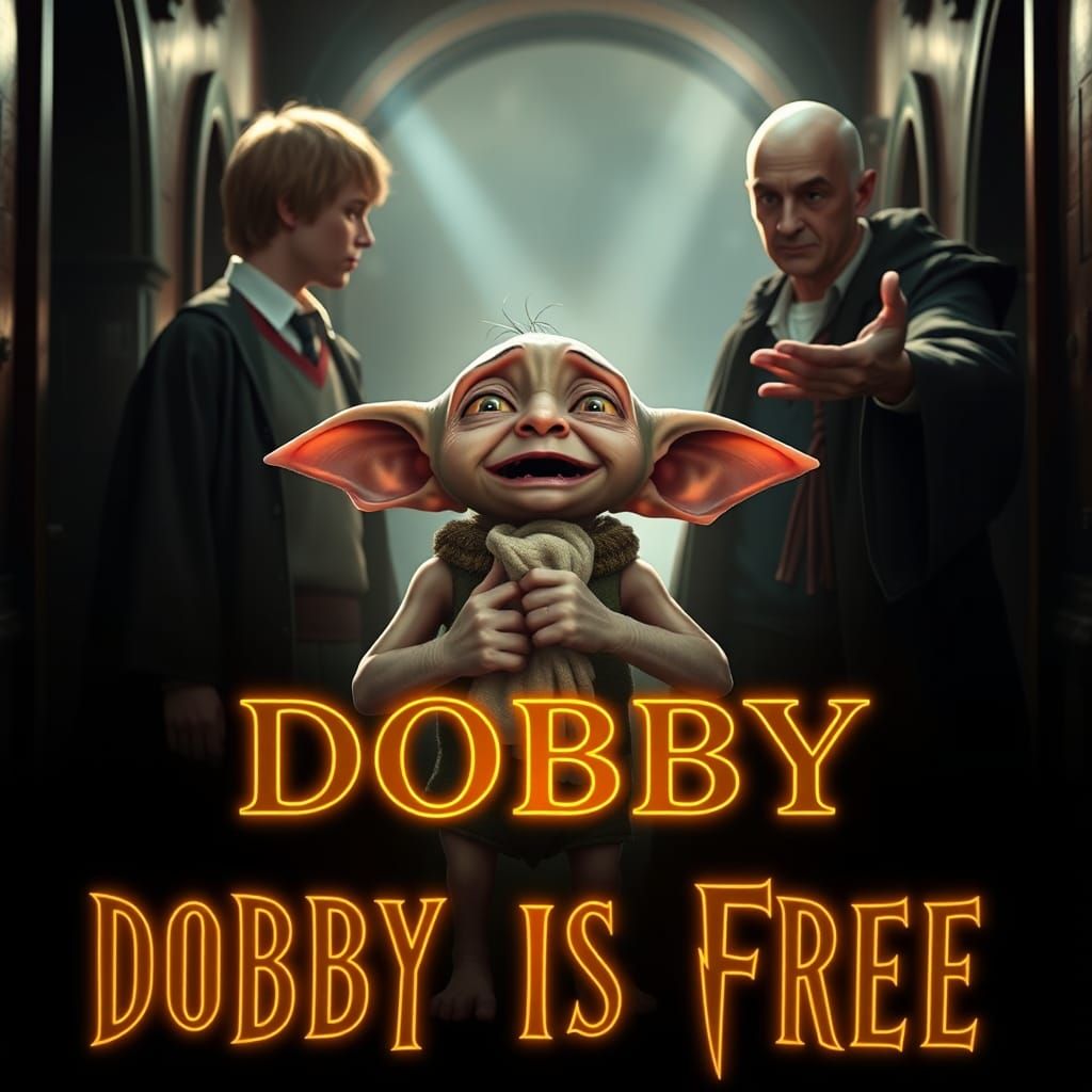 "DOBBY IS FREE" fanart by Madam Lu '24