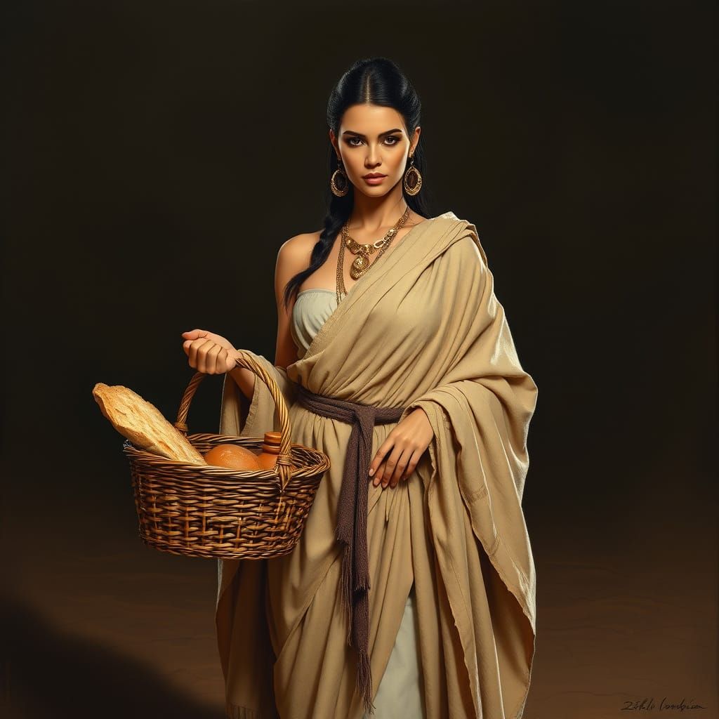 Kim Kardashian in Ancient Sumerian Regalia