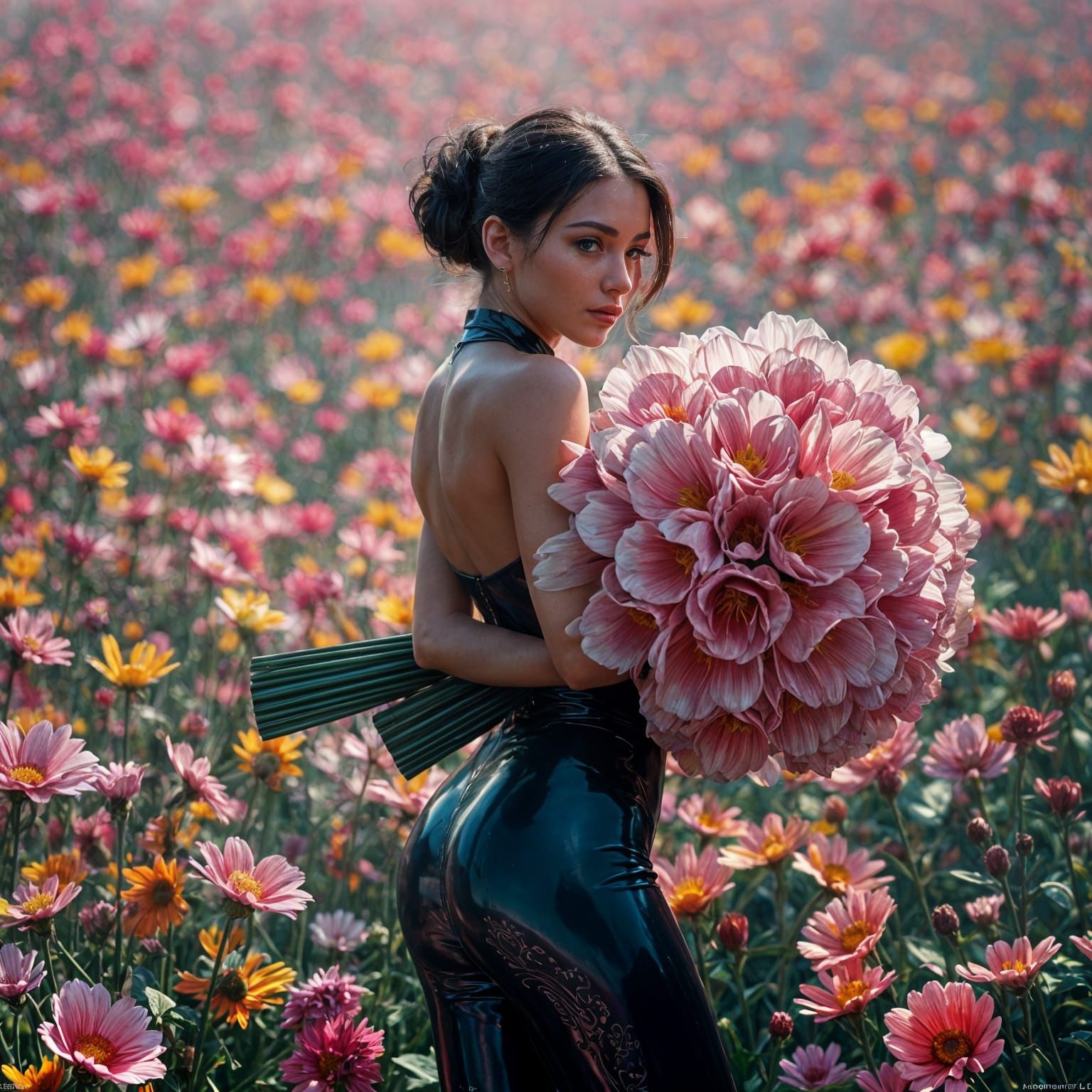 Ethereal Fantasy in Latex and Bloom