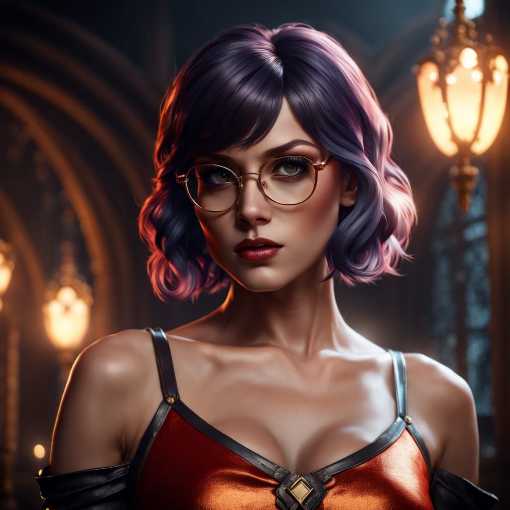 Velma Dinkley in Dark Fantasy Portrait