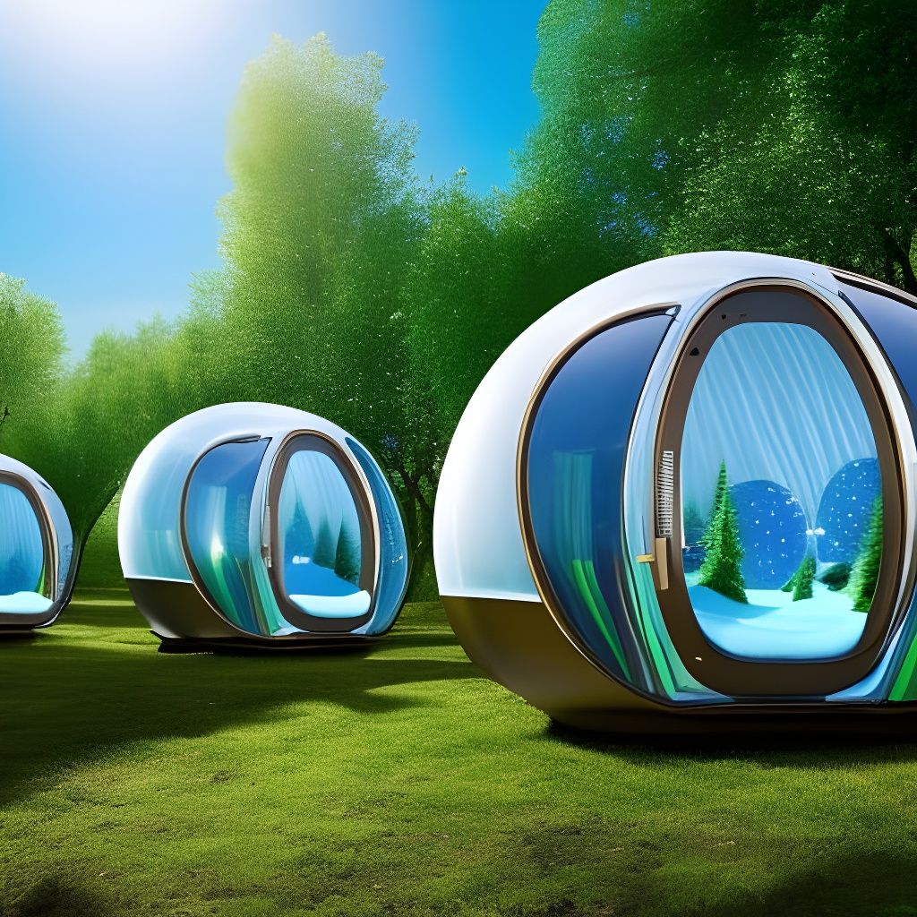 Enchanted Forest: Bubble Tree Houses in 8K