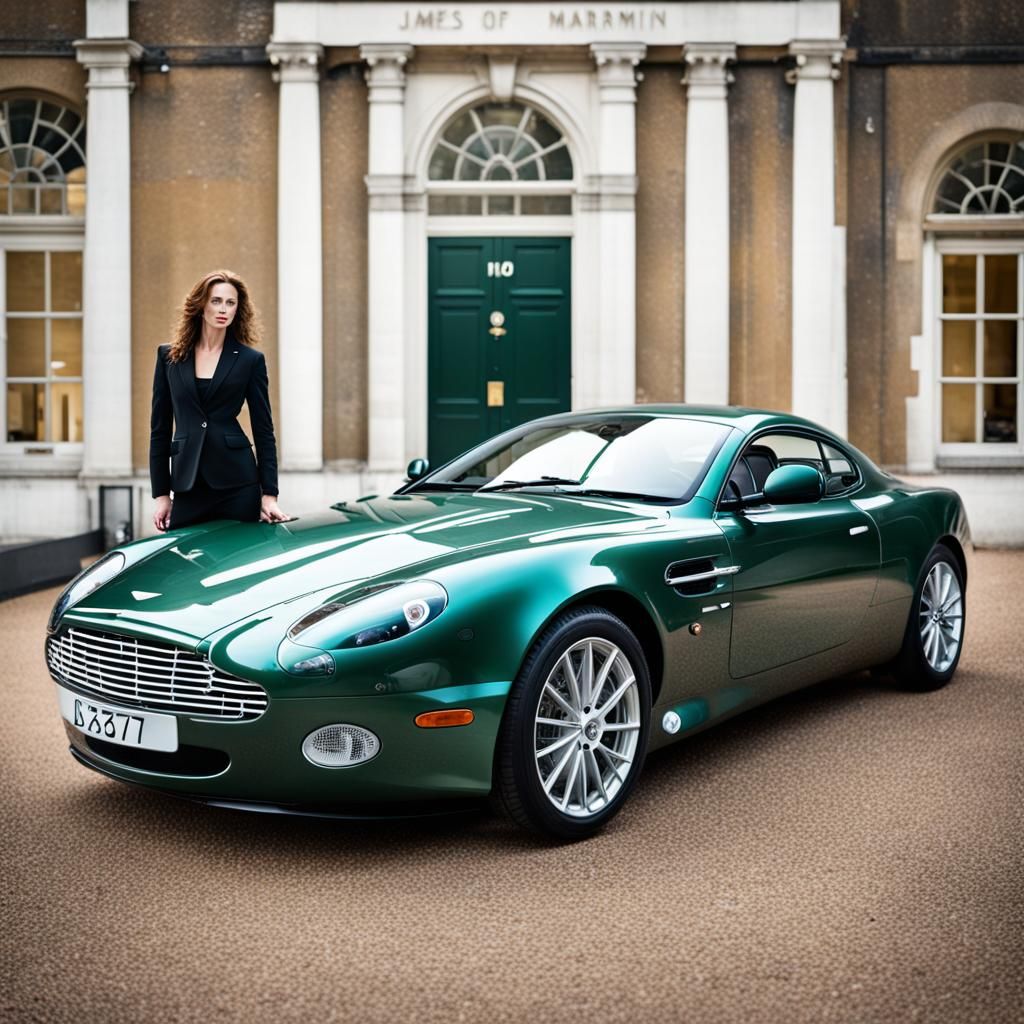 British Spy with Aston Martin, Professional Photo