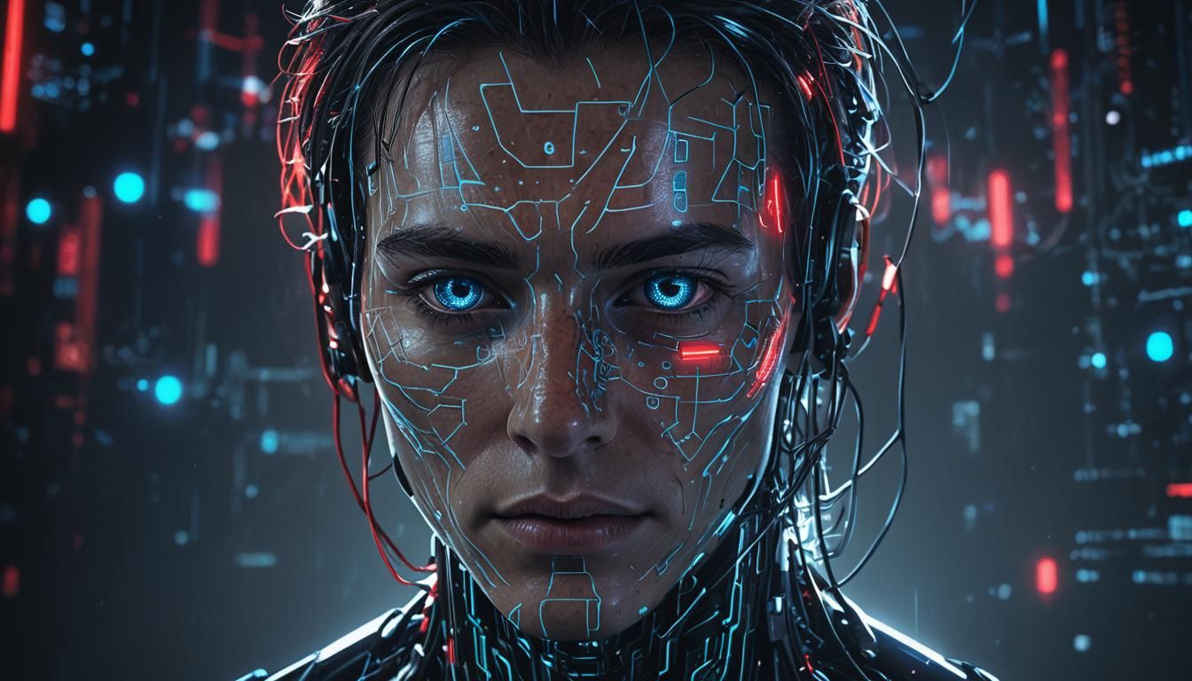 Cybernetic Portrait: Human and AI Transformation