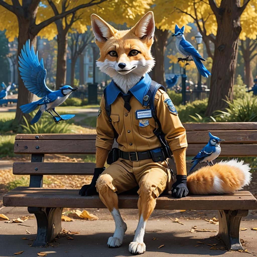 Fennec Fox Mailman with Wings Concept Art