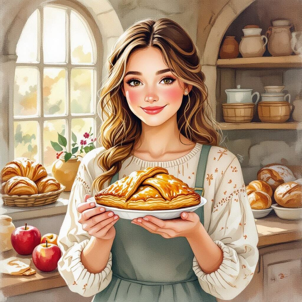 Apple Turnover in Beatrix Potter Style