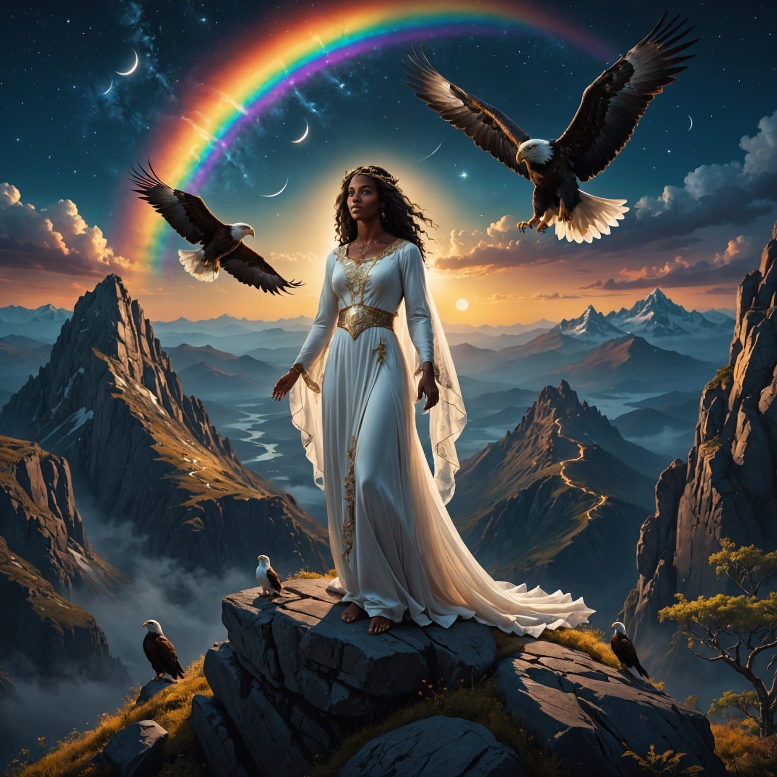 Jesus and Bride in Celestial Wedding