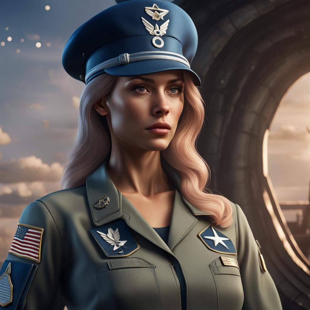 Hyperrealistic Women of the United States Airforce