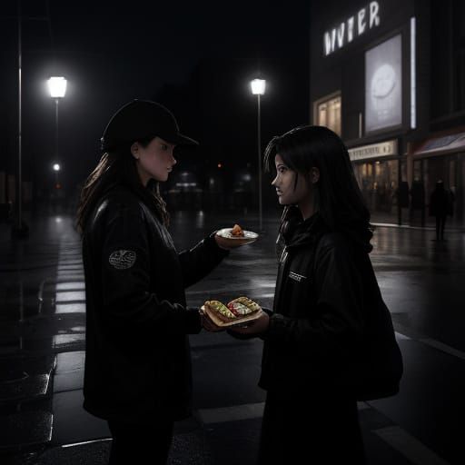 Kindness on a Wet Sidewalk: Waitress Helps Girl