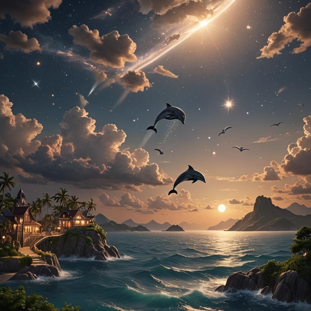 Dolphin and Jolly Mon Ascend to the Stars