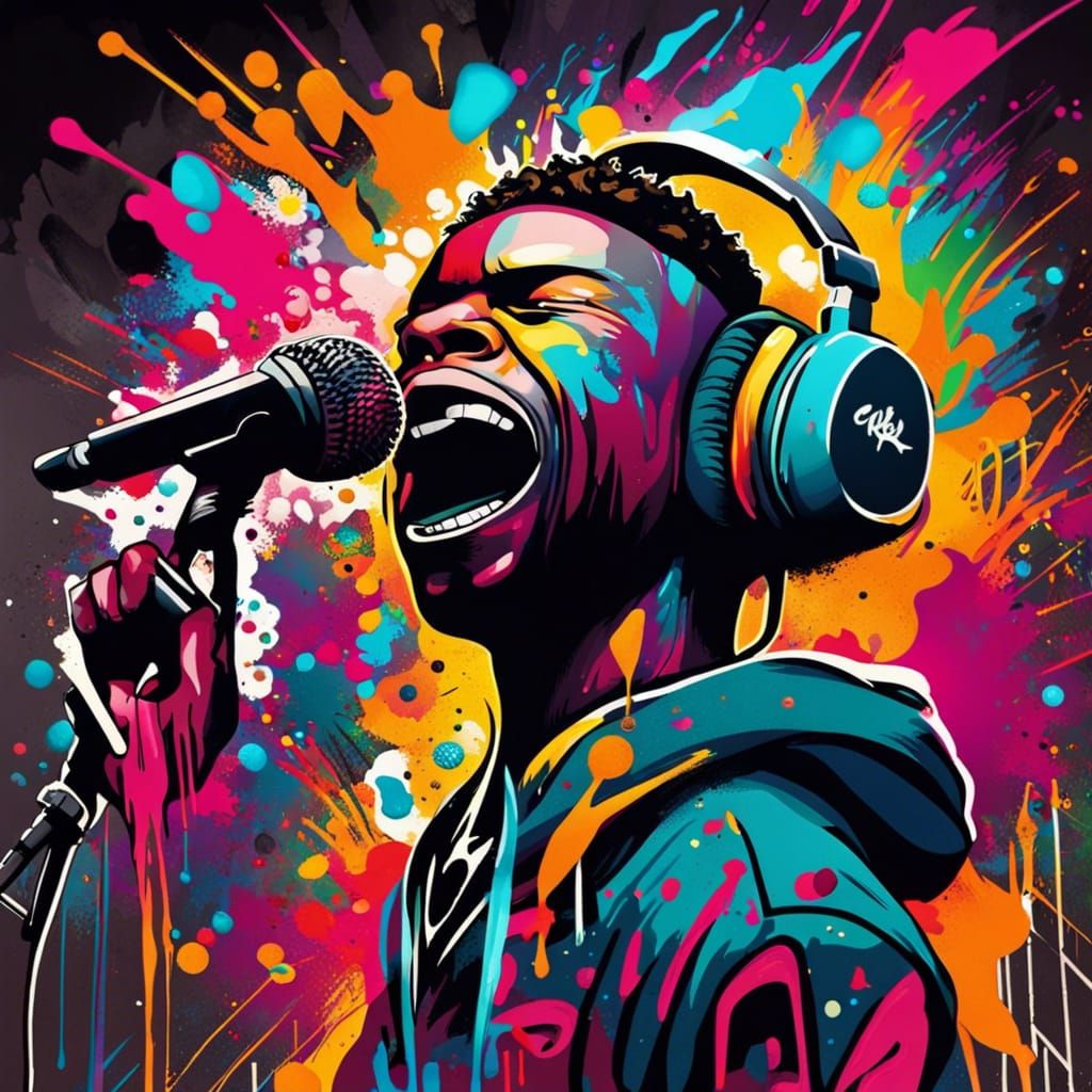 Graffiti Art: Hip Hop Music in Street Art Style