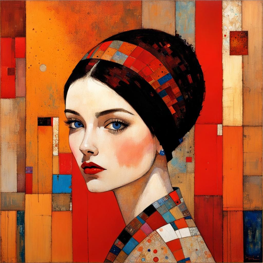 Maximalist Portrait of a Girl