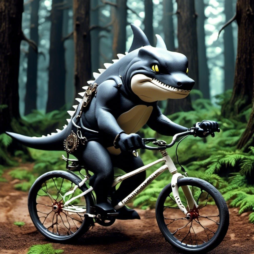 Steampunk Fantasy Bicycle with Intricate Mechanical Details