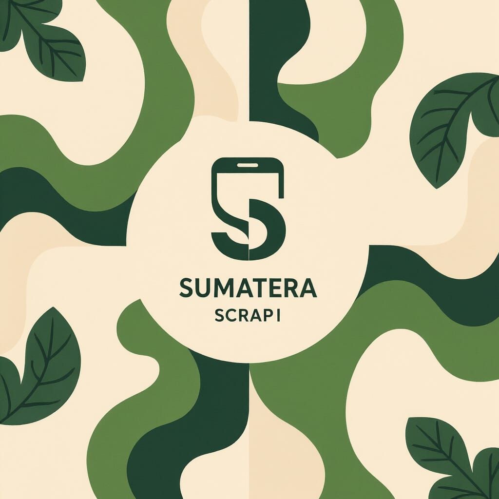 Elegant Minimalist Logo Featuring Recycling Symbol and Phone