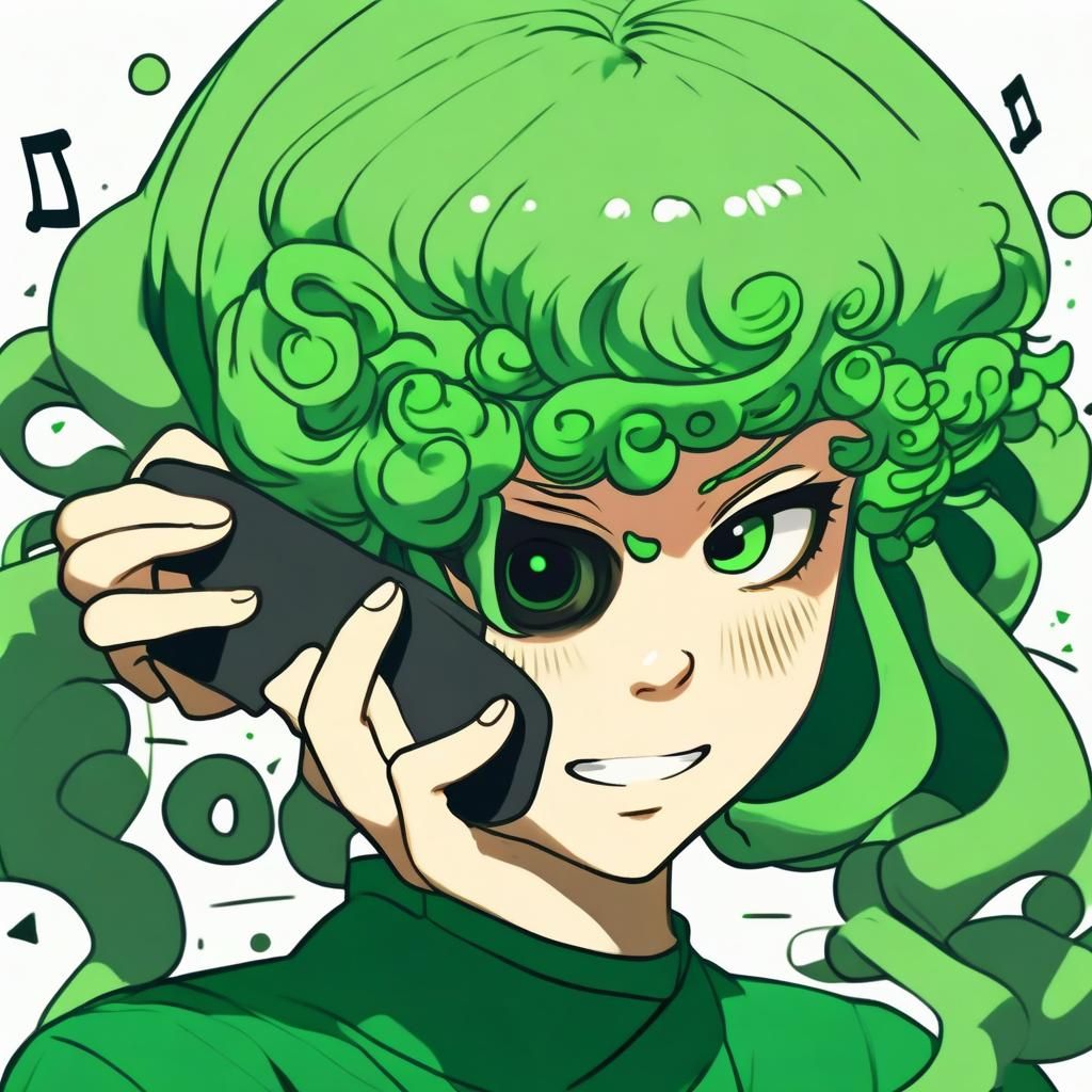 Tatsumaki Anime Character in Humorous Pose