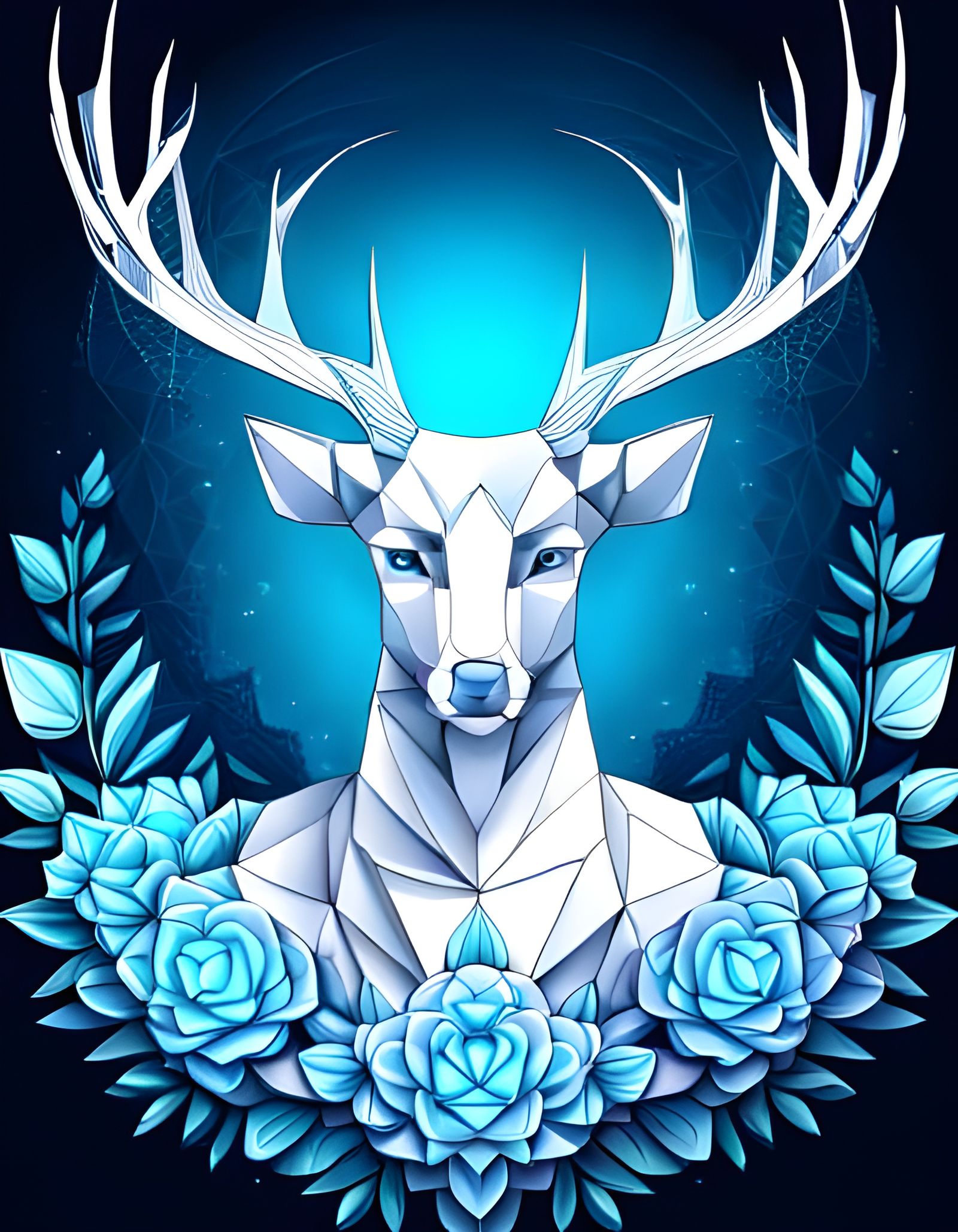 Deer of  the winter kingdom