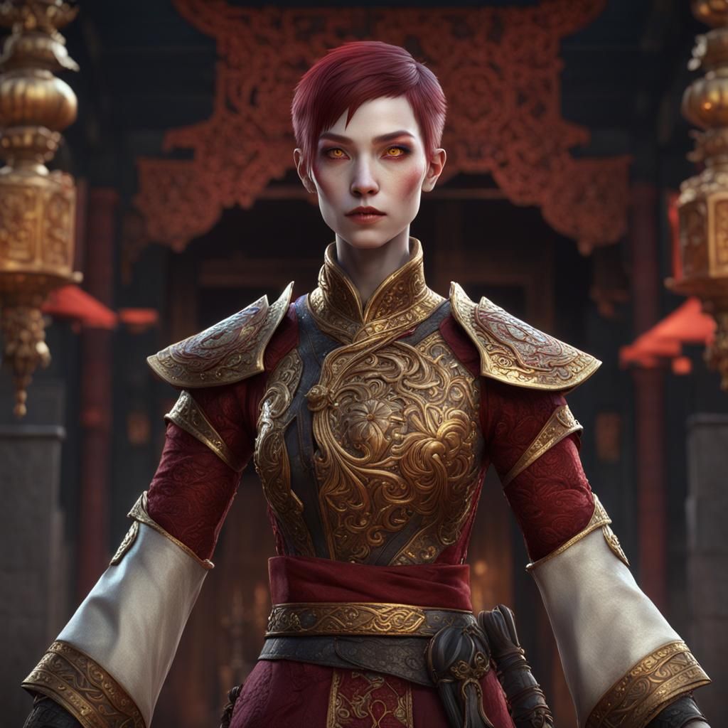 Yuan Ti Pureblood Woman: Fantasy Concept Art