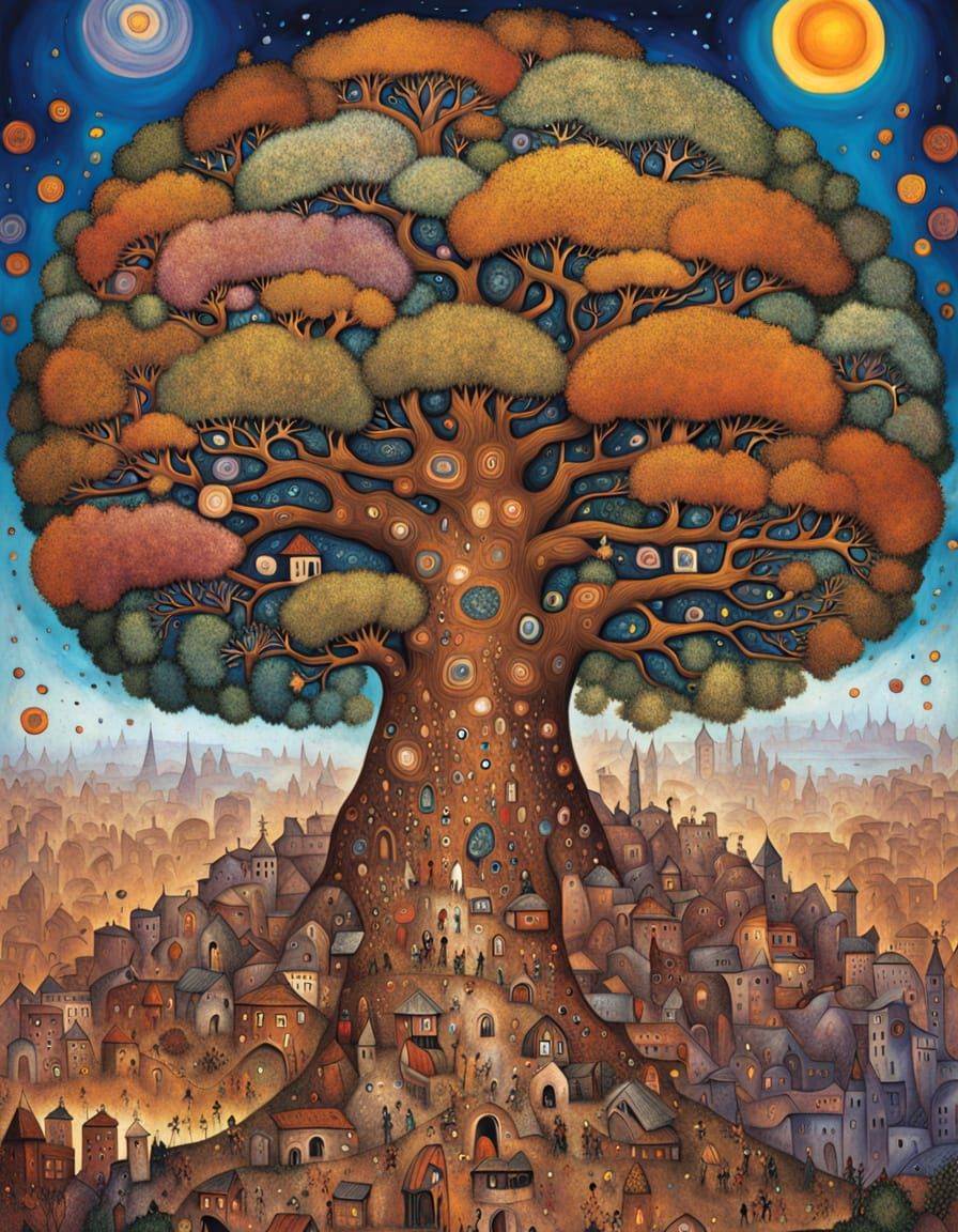 Town Under the Grand Oak Tree