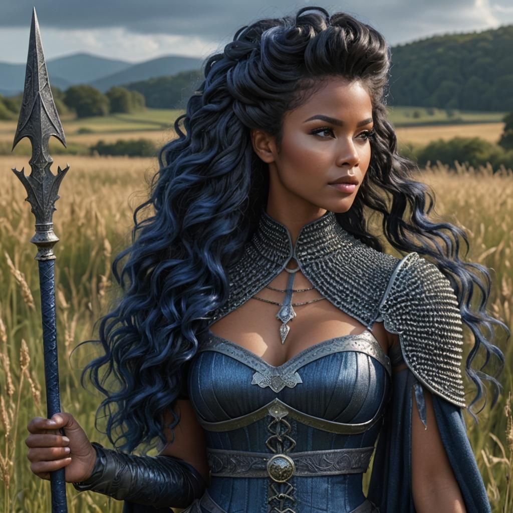 28 year old female, luxurious black bouffant hairstyle, dres...