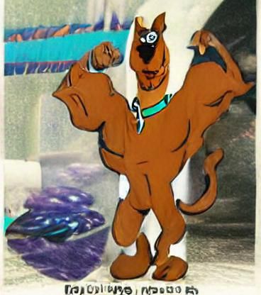 Ultra Instinct Scooby Doo Digital Rendering