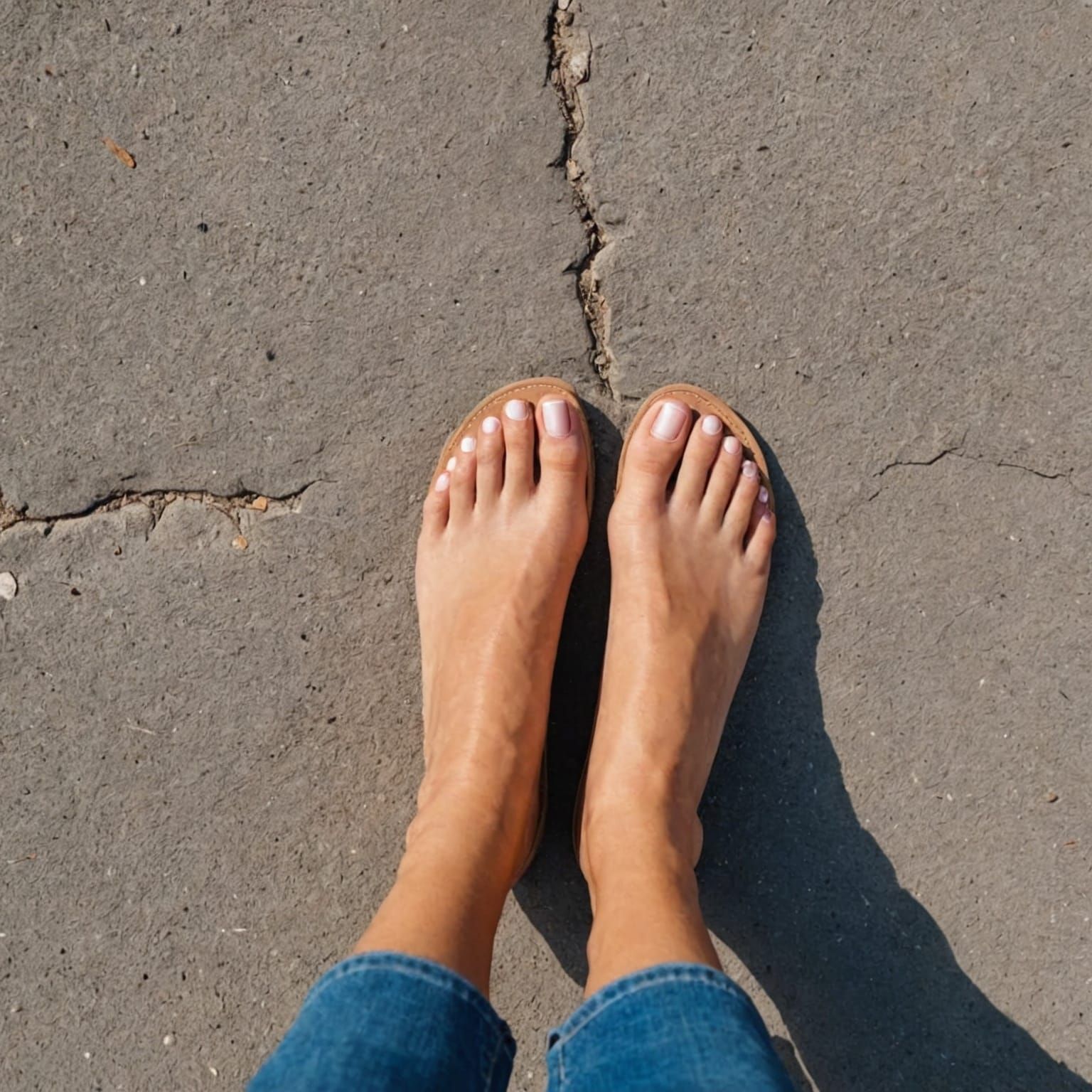 Ideal Human Feet in Detail