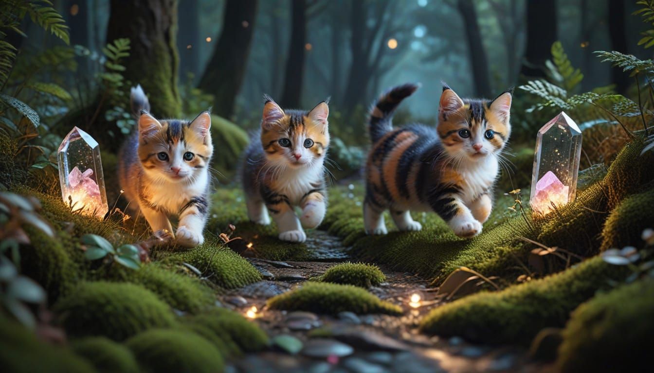 Whimsical Forest Adventure in Vibrant Colors