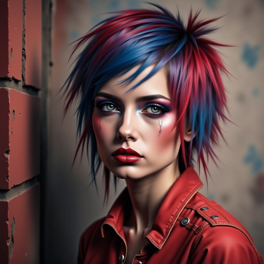 Punk Rock Pixie with a Rebellious Spirit