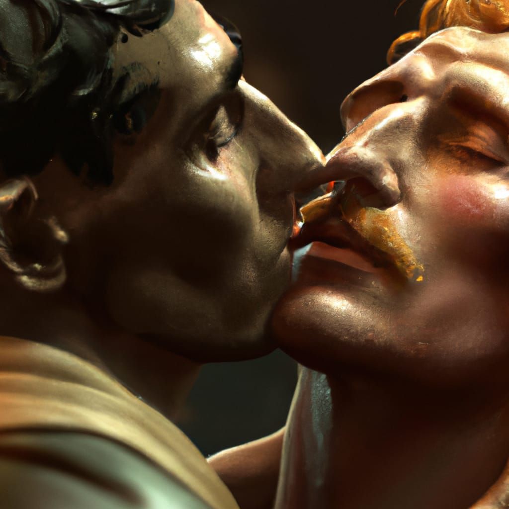 Passionate Portrait of Men in Hyperdetailed Lighting