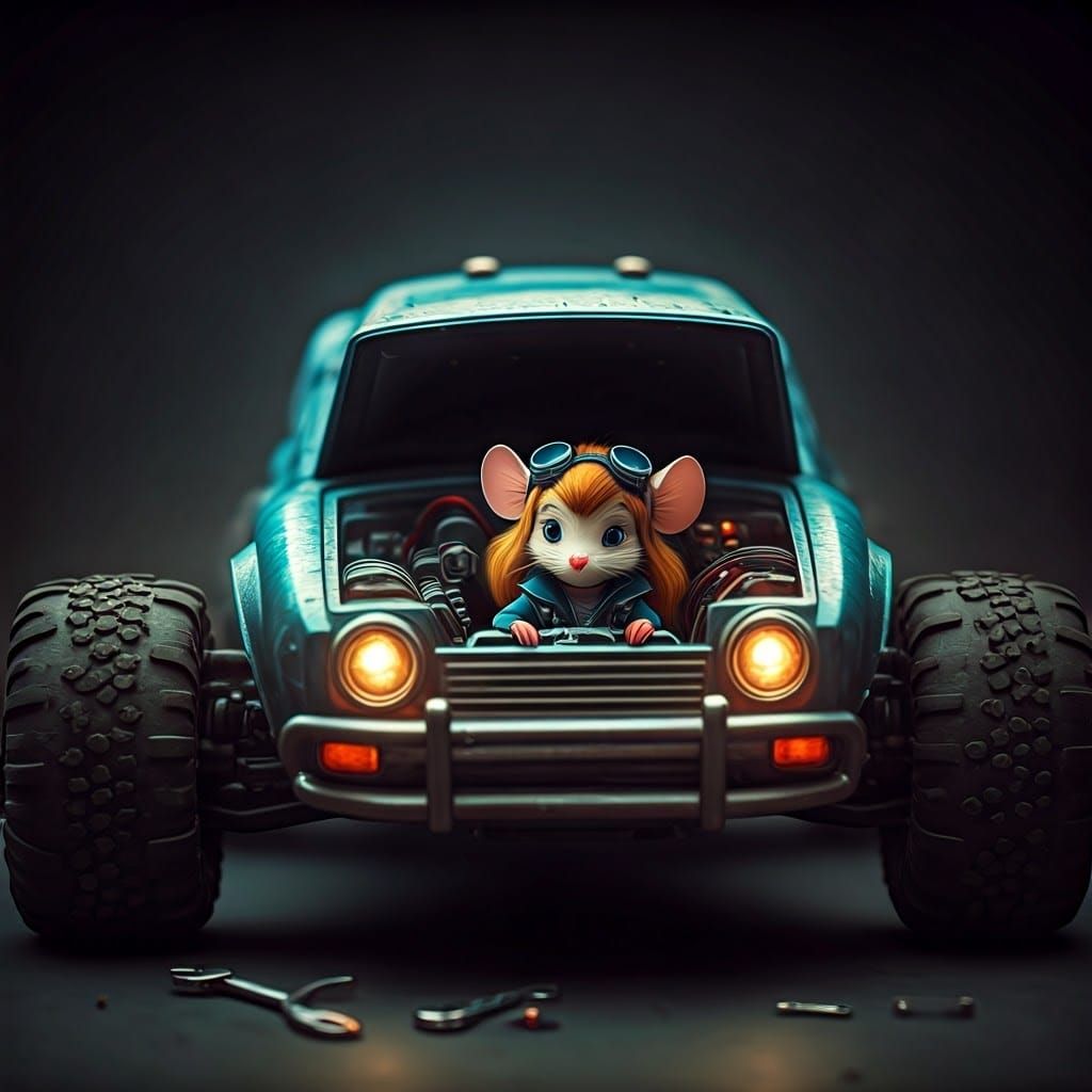 Gadget Hackwrench in Epic RC Car Repair Scene