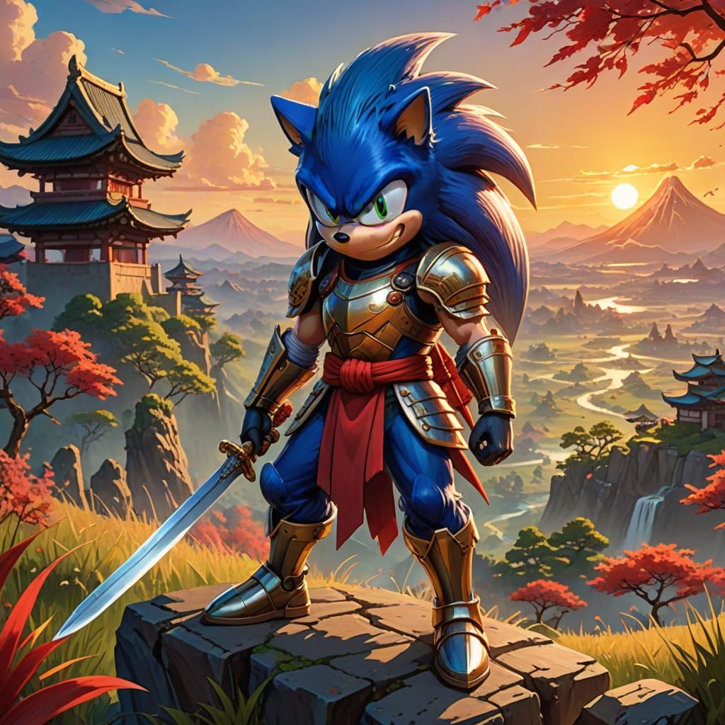 Sonic Samurai Hero of Feudal Japan