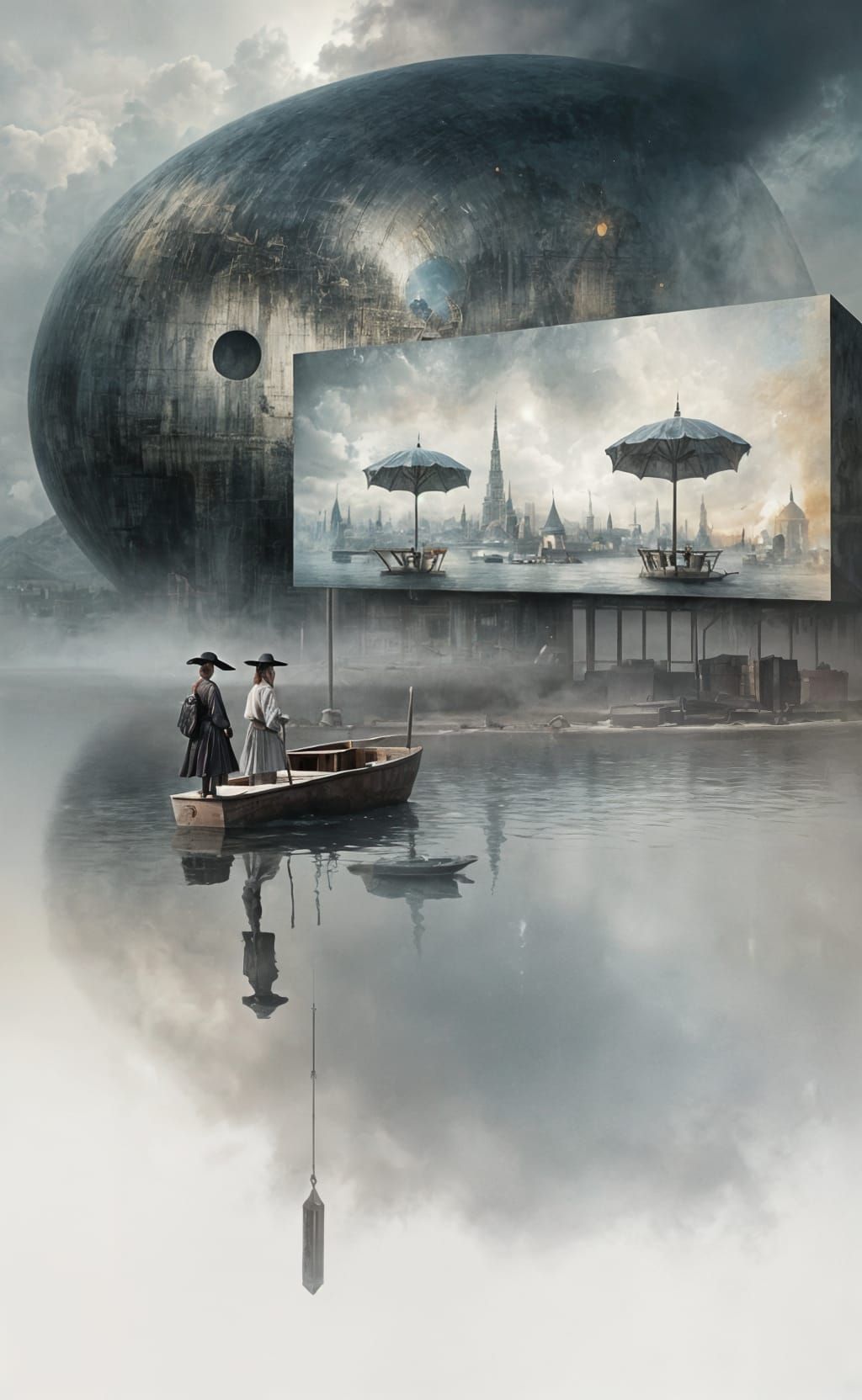 Boats will sit an watch 'The Screen' for days sometimes...