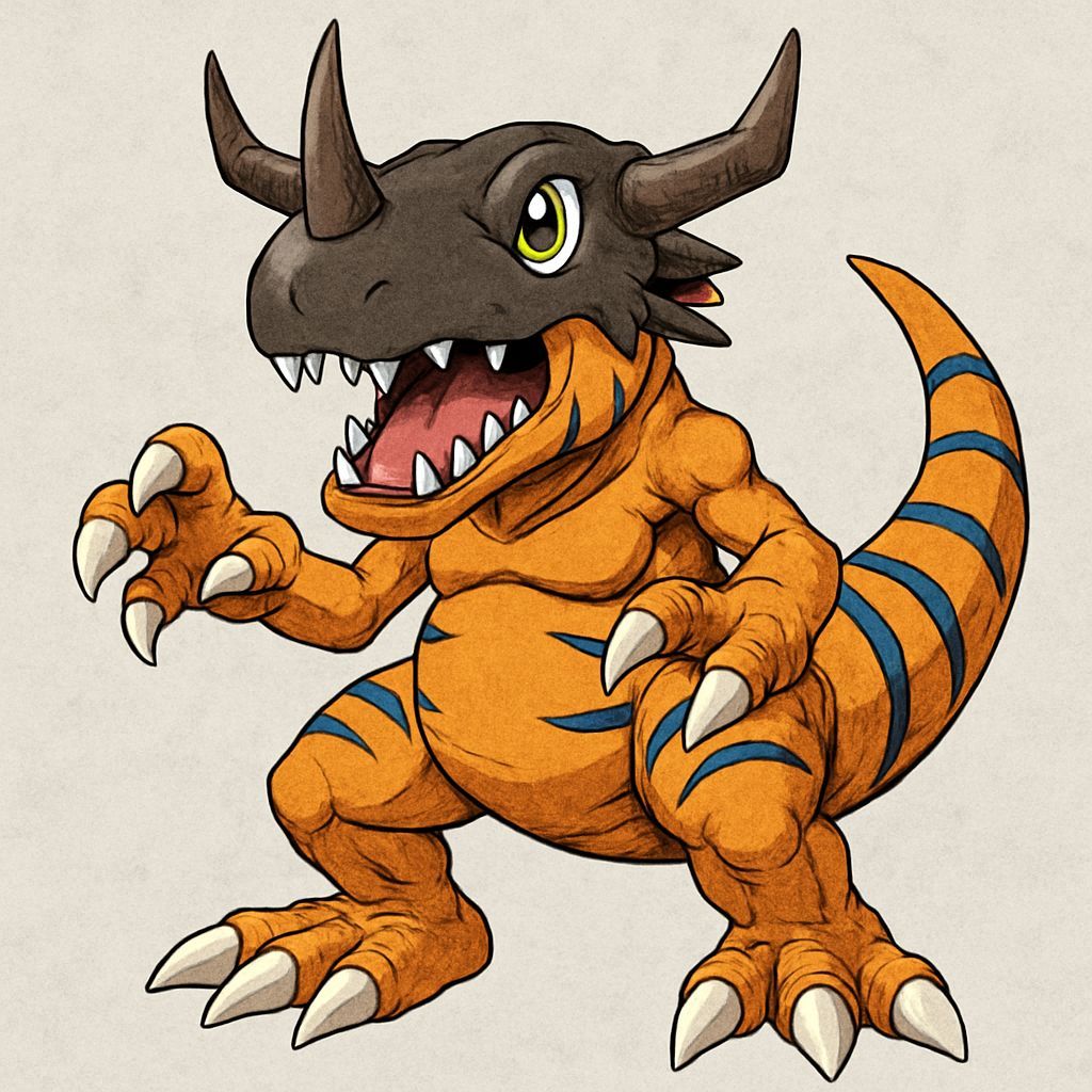 AI Generated Image of Greymon