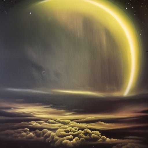 Cosmic Ghost Ship Sailing the Night Sky