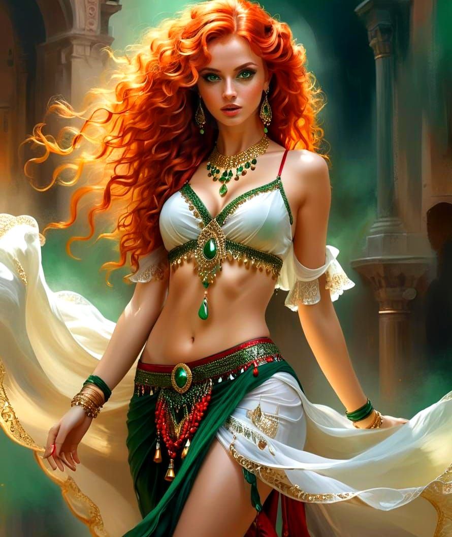 Belly Dancer in Anna Razumovskaya Style