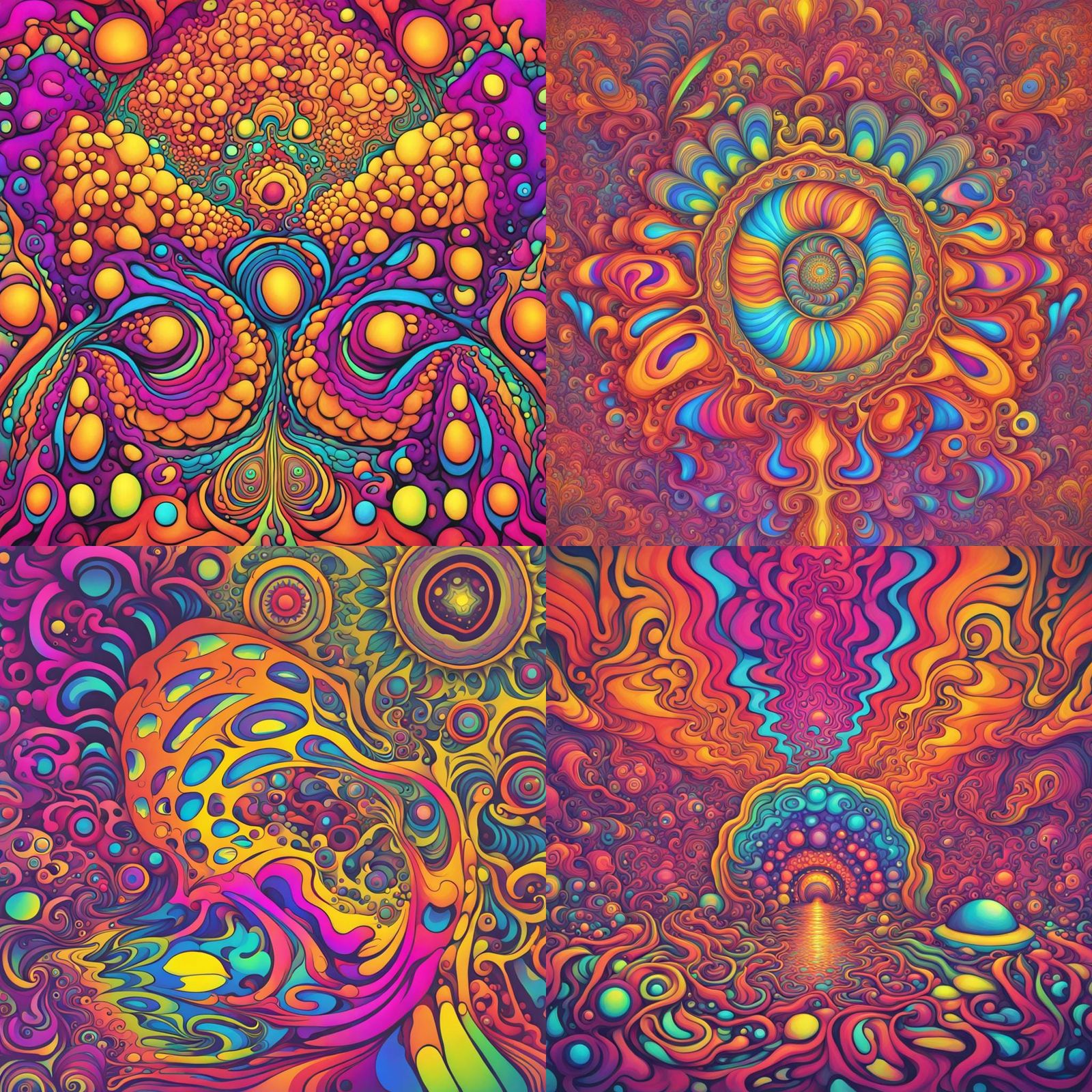 Colorful Psychedelic Abstract Design