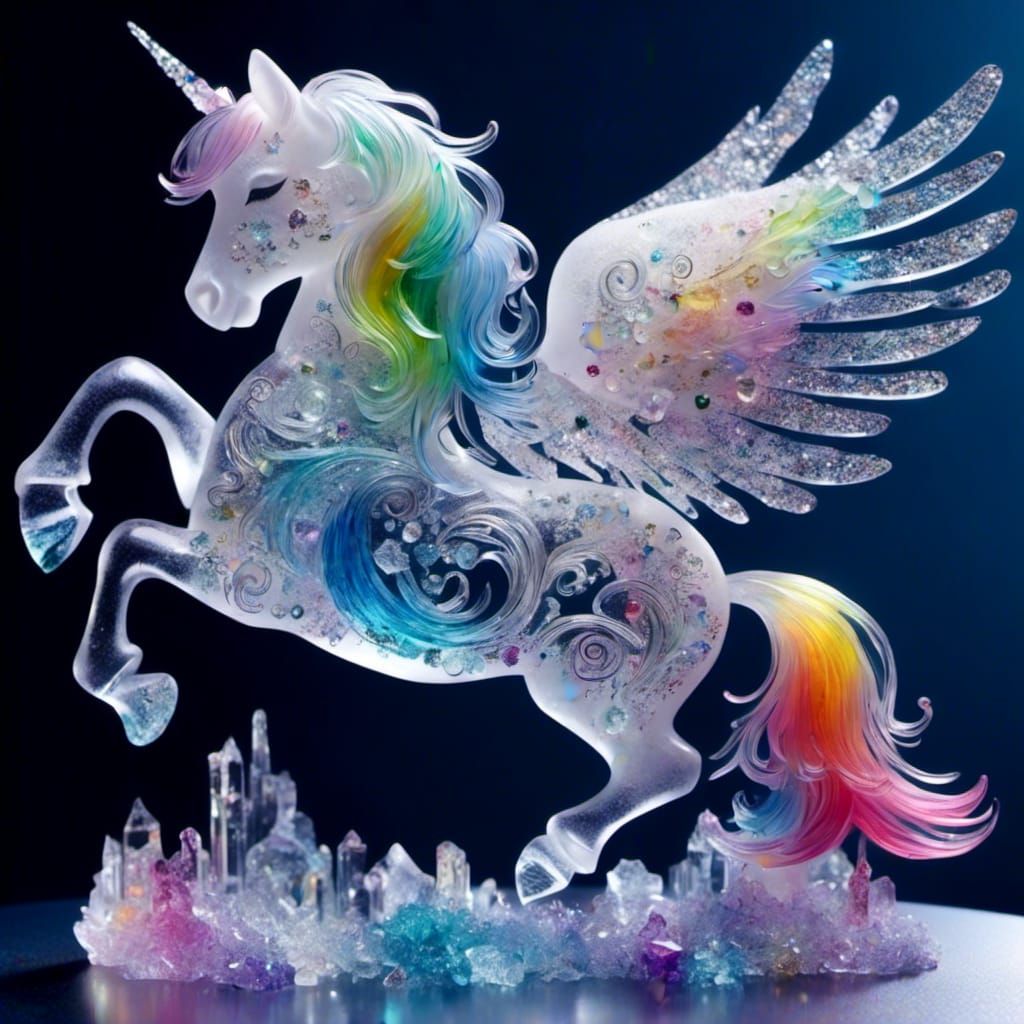 Iridescent Rainbow Glitter Glass Font for NITECAFE