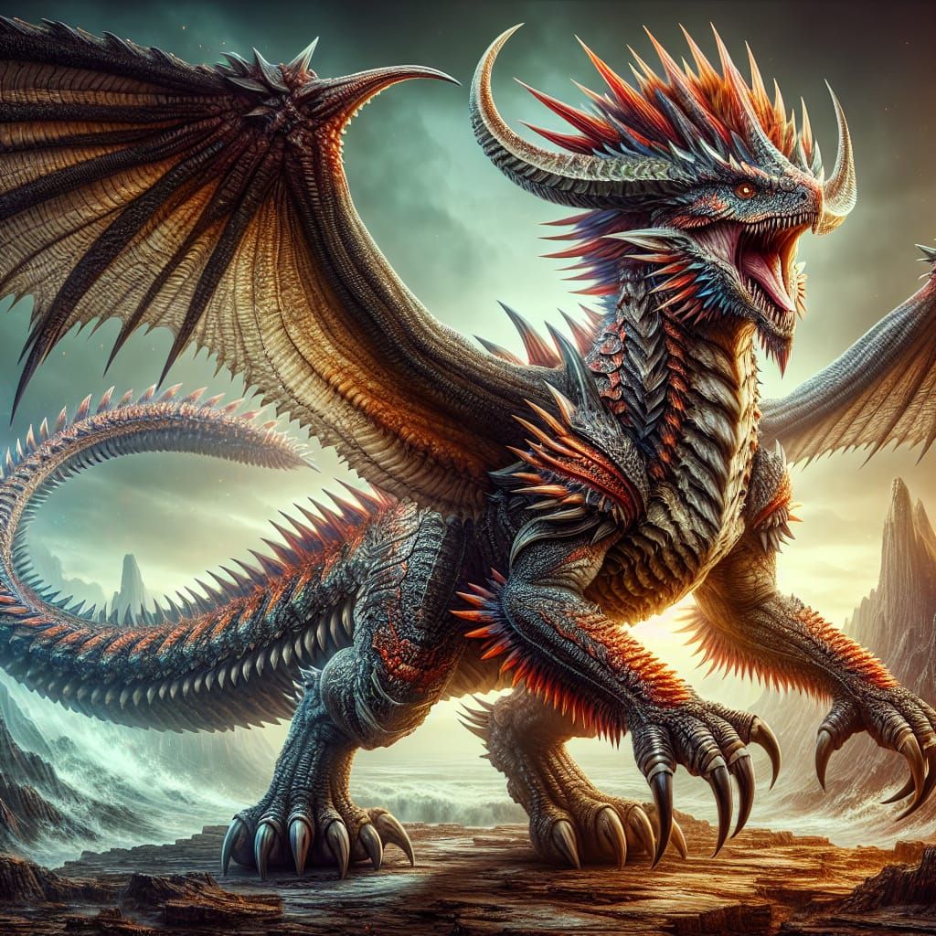 Majestic Daikaiju Dinosaur Dragon Hybrid