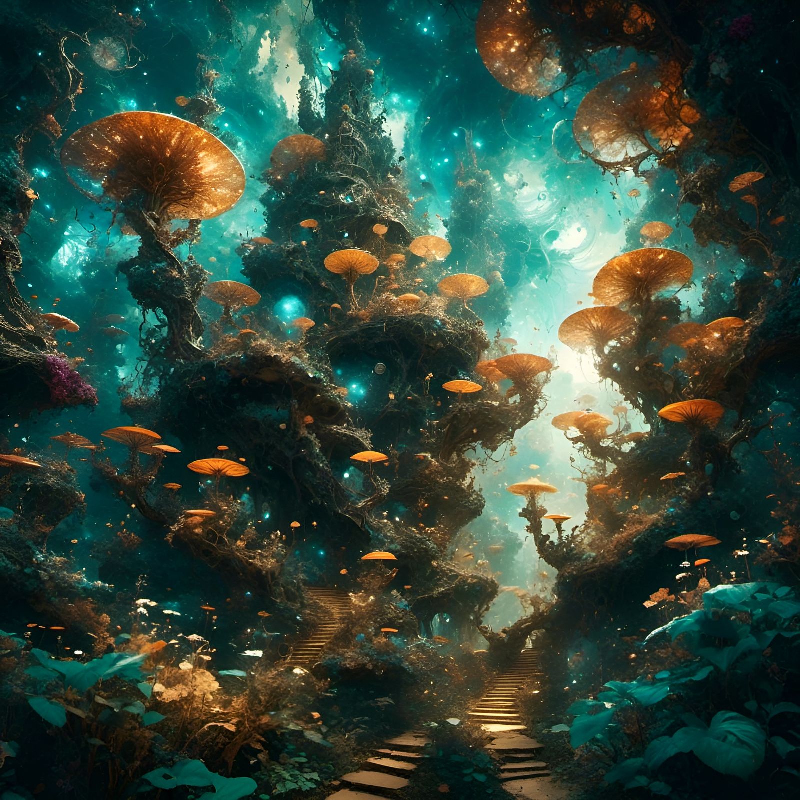 Magical Chibi Wizard Hat Watercolor Illustration