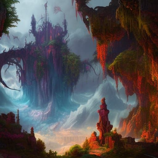 Pandora's Box: Detailed Matte Painting in Deep Color