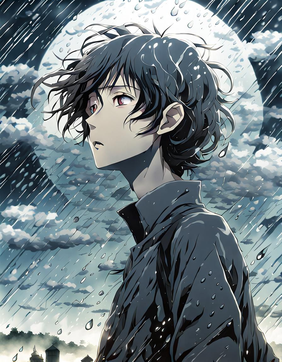 Dark Fantasy Landscape with Cosmic Strands