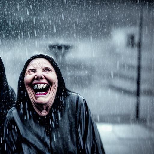 Sinister Laughing Ladies in Heavy Rain, Body Horror