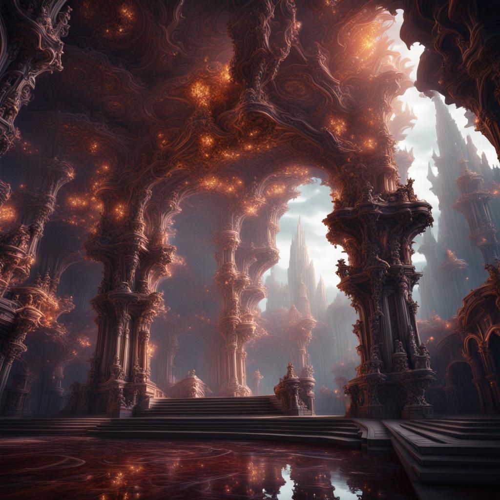 Intricate Fractal Art in Deep Color