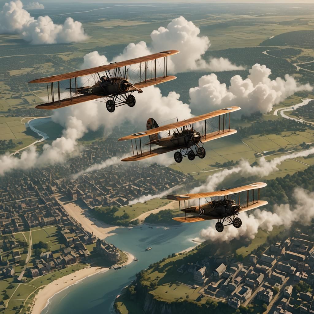 Wright Brothers First Flight: Detailed Matte Painting