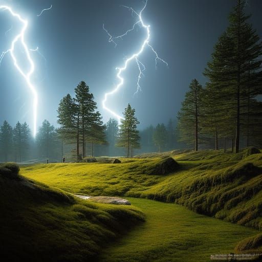 Dimensional Portal Opens in Lightning Storm