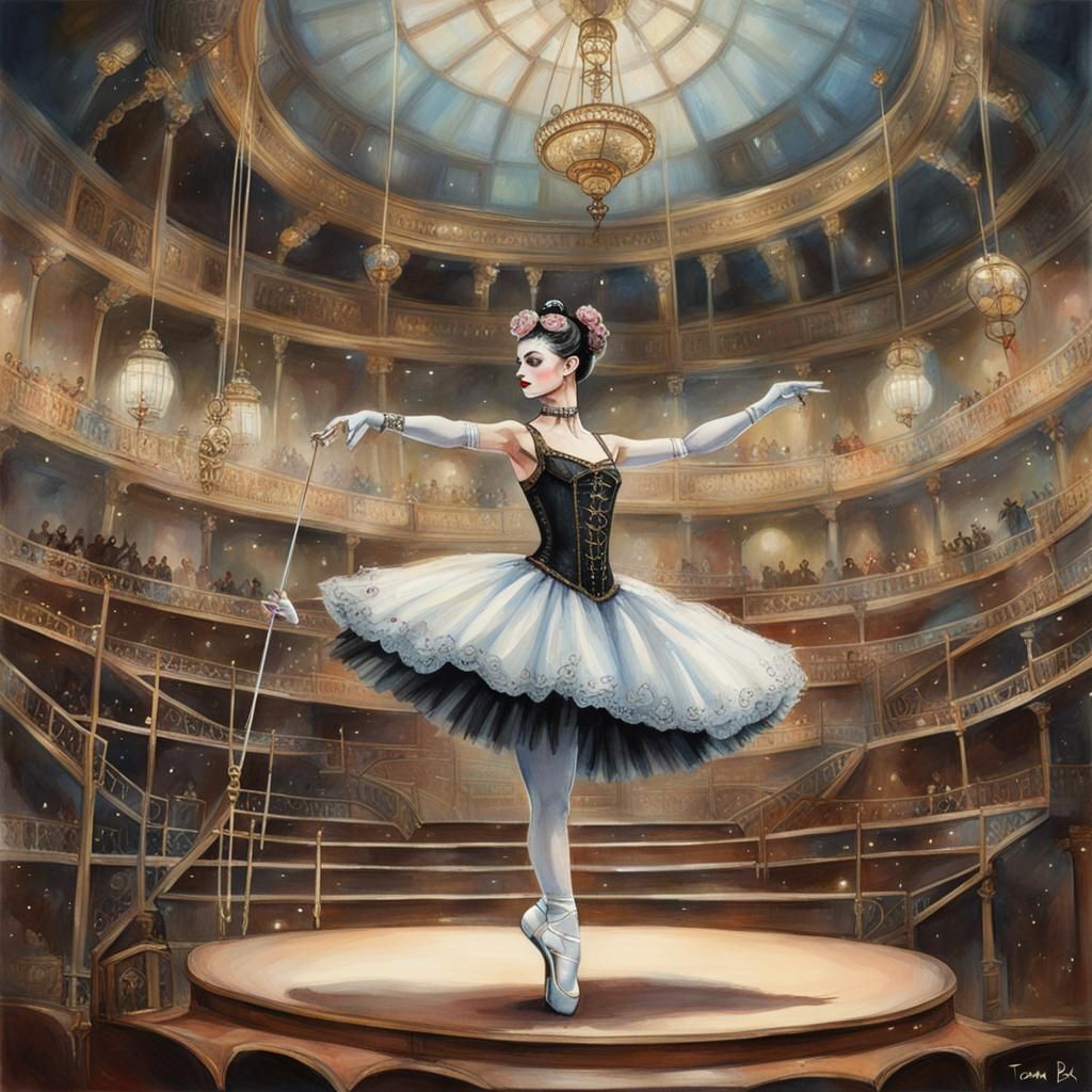 steampunk ballerina marionette