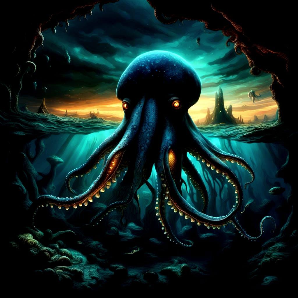 Fantastical Deep Sea Matte Painting in Unreal Engine